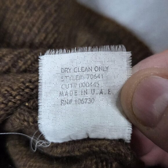 Vince Sweater Womens Small Brown 100% Cashmere Ribbed Hem Long Sleeve Knit - Picture 9 of 9